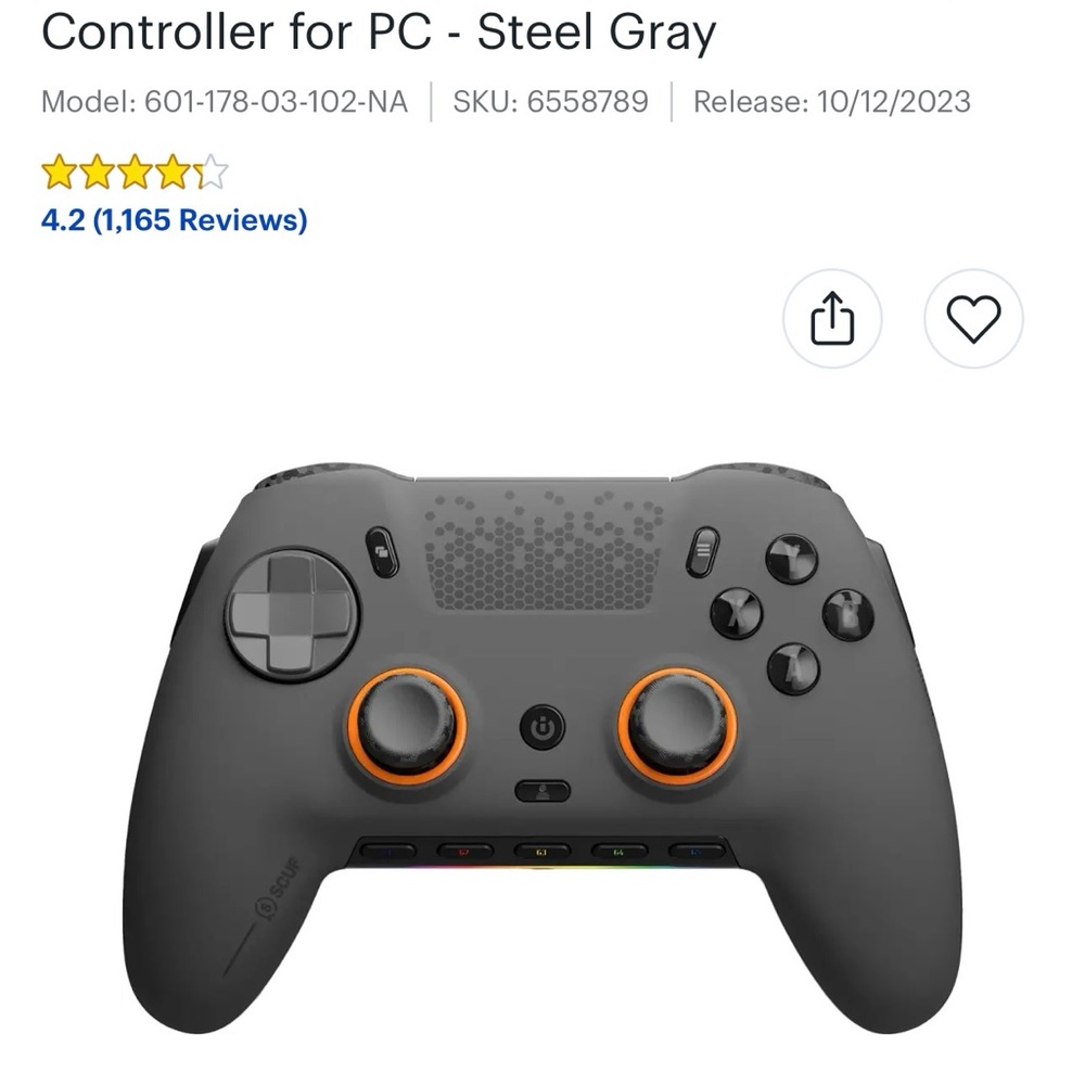 NIB  SCUF PC Gaming controller